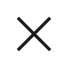 A cross representing the close menu button
