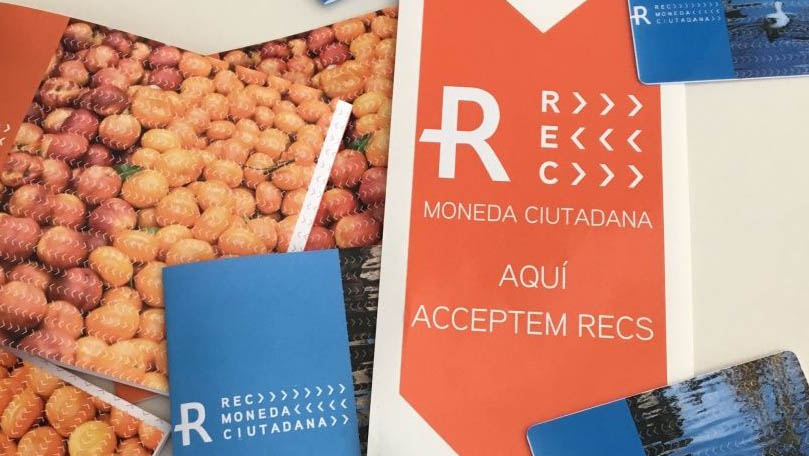The REC is a local currency used with a dedicated mobile app in selected Barcelona neighborhoods. It’s also a platform for anti-rival token experiments in the ATARCA project. (Image credit: Novact)